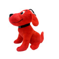 Pluxh suave filme fofo grande bonecas de cachorro vermelho